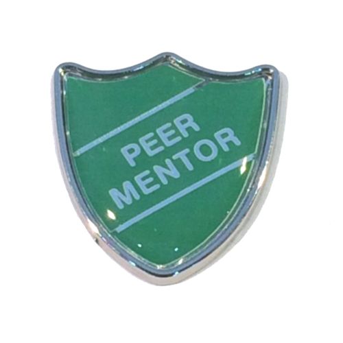 PEER MENTOR shield badge